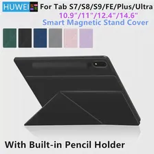 Магнитный чехол для Samsung Galaxy Tab S8 Plus S7 Plus FE S9 FE Plus 12,4 Tab S9 S8 S7 11 S9 FE 10,9, ультраумный Чехол-книжка (art.: 3920c46a3f987)