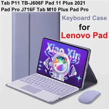 Для Lenovo Tab P11 Plus 11 Pro 11,5 Xiaoxin Pad M10 Plus 3rd 10,6 Чехол с клавиатурой, Чехол-клавиатура для Lenovo Tab P12 Pro 12,6