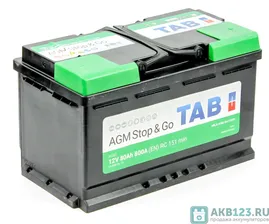 TAB AGM Stop&Go 6СТ-80.0