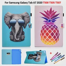 Чехол для планшета Funda Samsung Galaxy Tab A7 2020 SM T500 T505 T507 Чехол-подставка для кошелька Защитный Чехол для Samsung Tab A7 Case