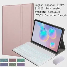 Умный чехол для клавиатуры с подсветкой для Samsung Galaxy Tab A7 Lite Чехол для планшета Клавиатура Funda для Galaxy Tab A7 Lite 8,7 Чехол