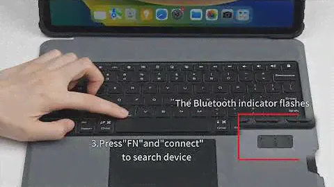 NILLKIN Bumper Combo Keyboard Case Bluetooth connection steps